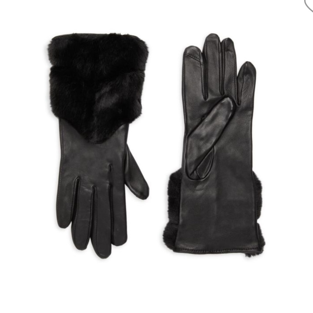 Brand New Faux Fur Leather Gloves
